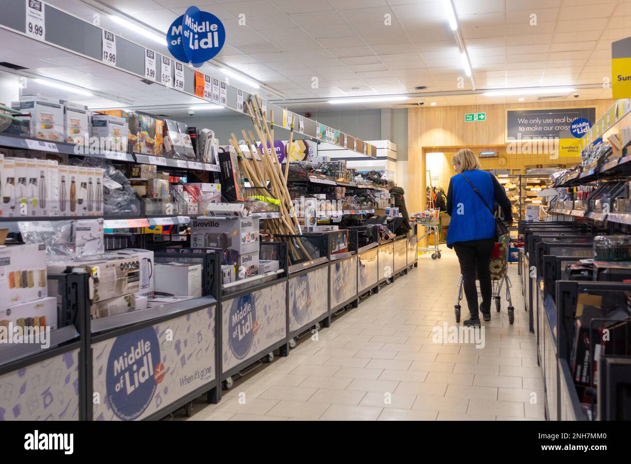 Middle of Lidl, lidl store, ashford, kent, uk Stock Photo Alamy