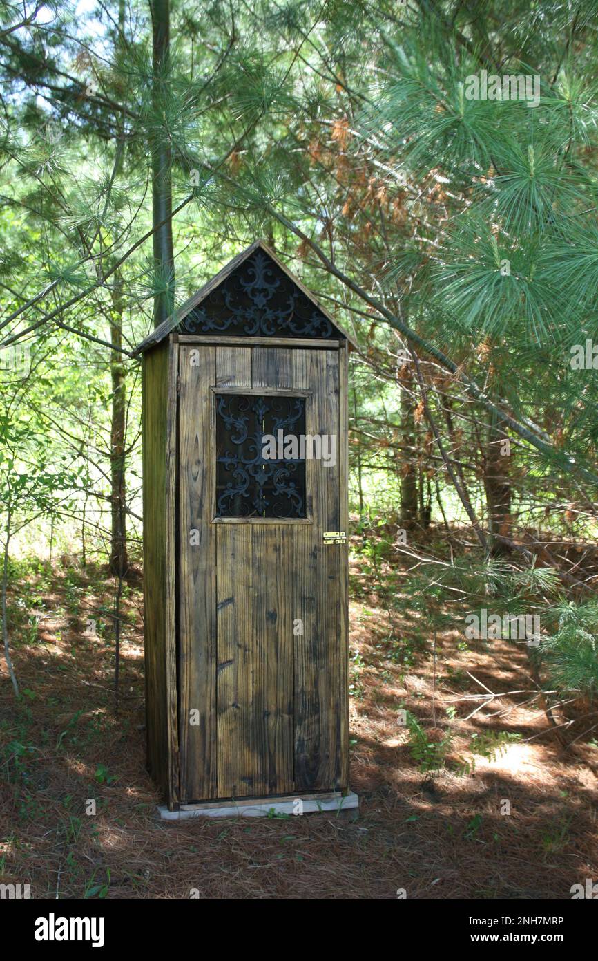 Tool shed in the woods on a spring day in Atlas, Wisconsin USA Stock Photo Alamy