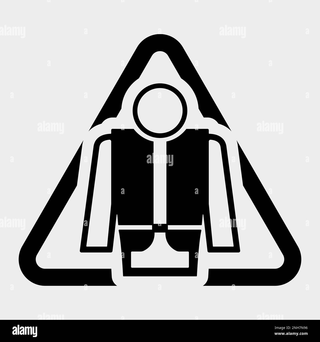 Symbol Wear Life Jacket Isolate On White Background,Vector Illustration