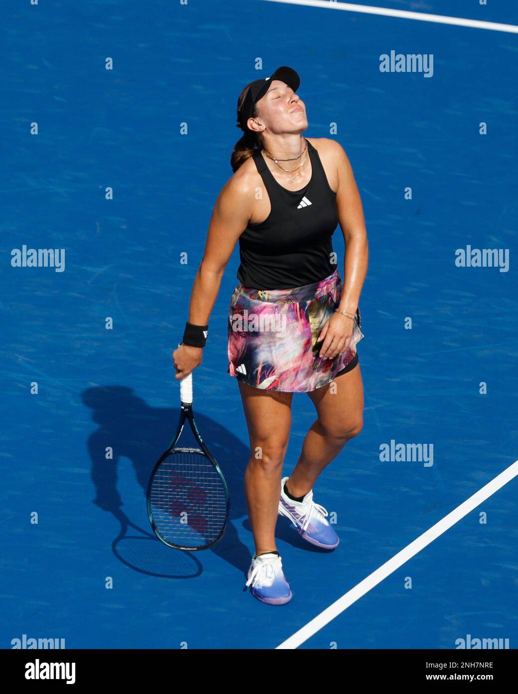 Dubai, UAE, 21st. Feb, 2023. Bulgarian tennis player Viktoriya Tomova in  action at the Dubai Duty Free Tennis Championships tournament at Dubai Duty  Free Tennis Stadium on Tuesday 21 February 2023., ©