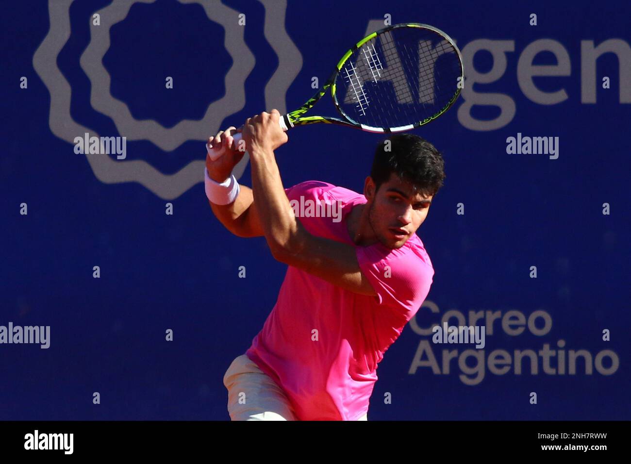 Buenos Aires, Argentina, 19th Feb 2023, Carlos Alcaraz (SPA) during a