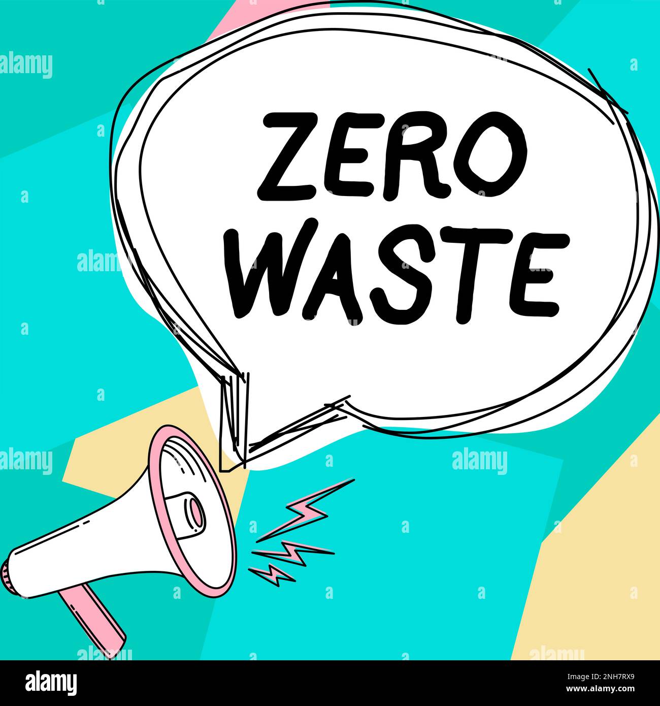 Sign displaying Zero Waste. Concept meaning industrial responsibility