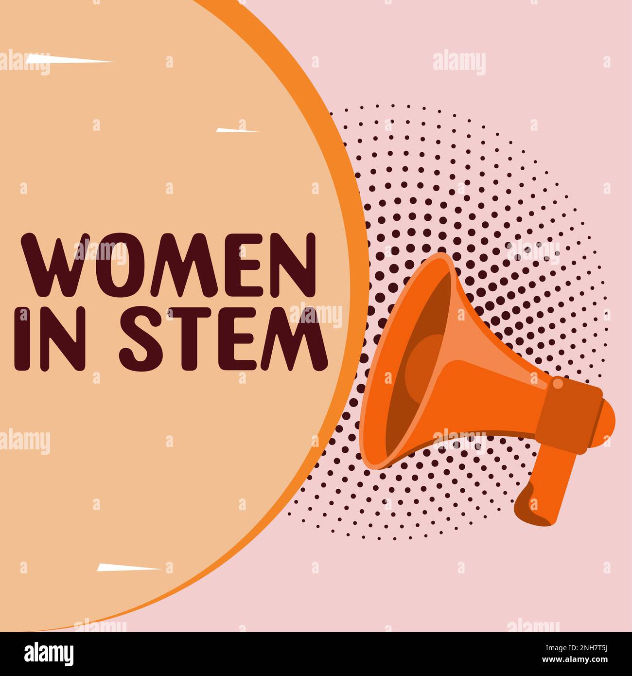 Hand writing sign Women In Stem. Business concept Science Technology