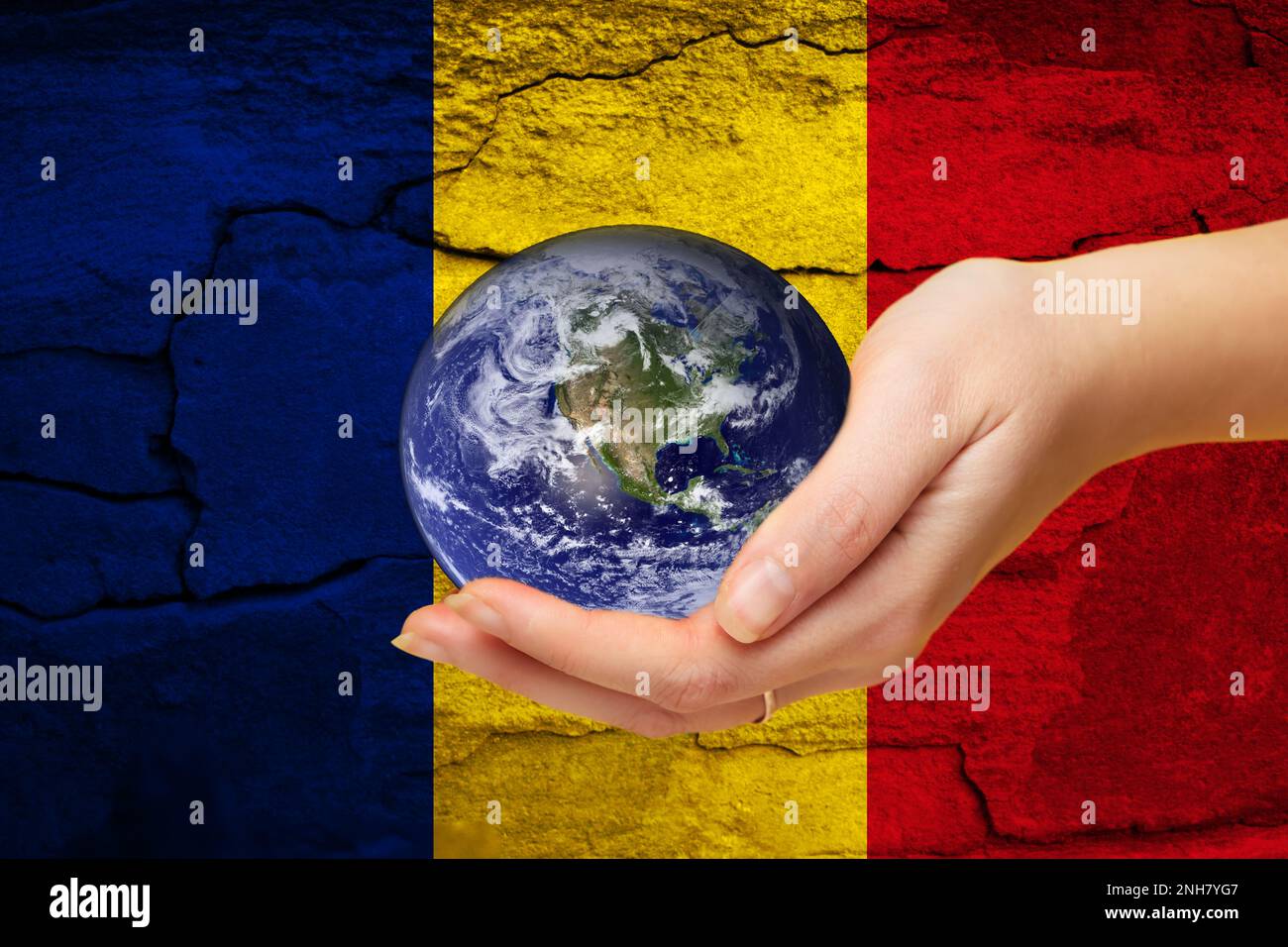 Romania Earthquake. Mournful banner. The Epicenter of the earthquake ...