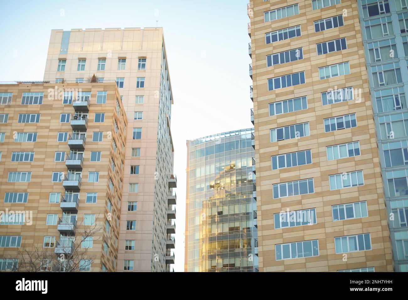 Image showcasing modern contemporary glass buildings showing luxury construction ...