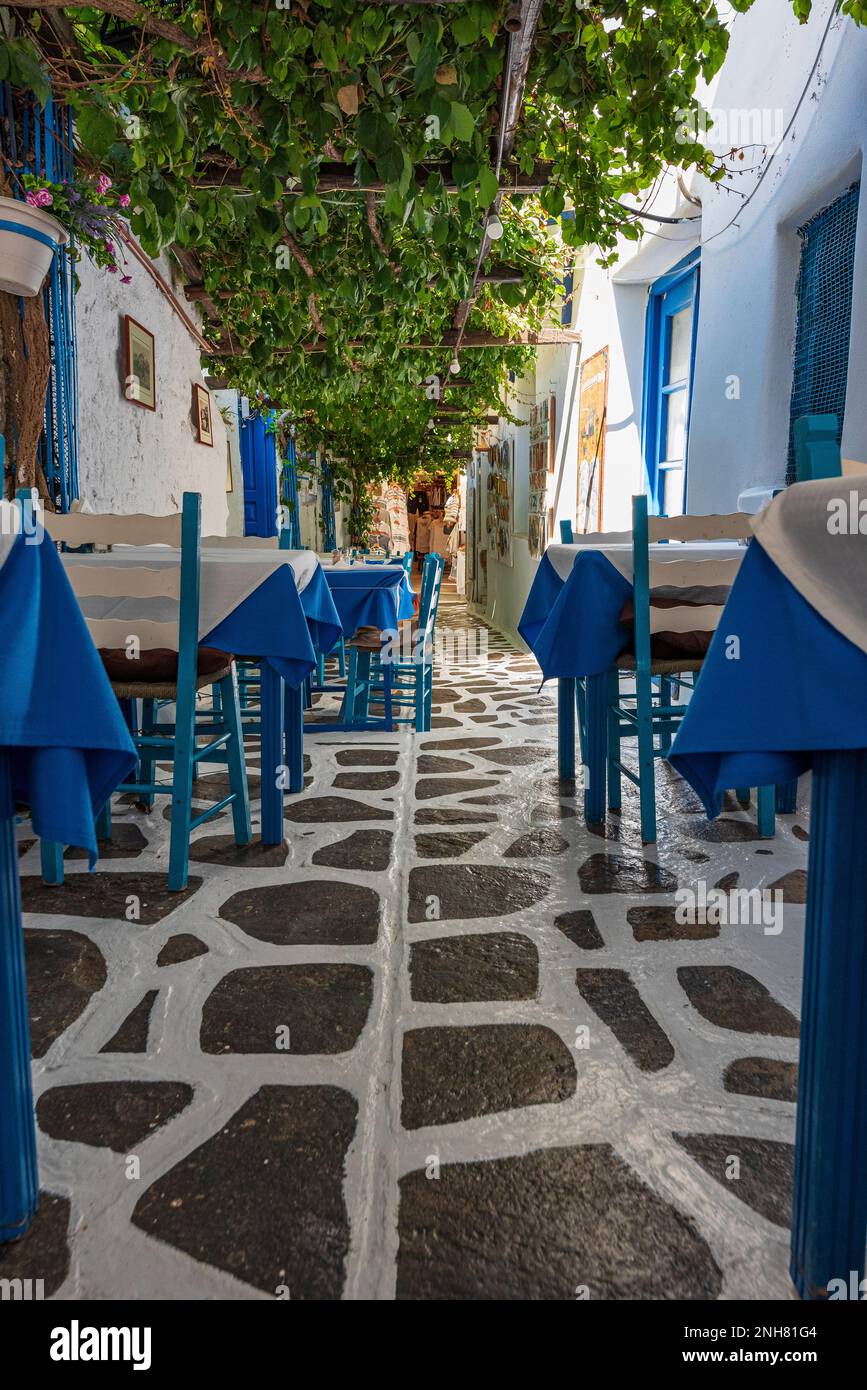 Traditional Greek Taverna Stock Photo - Alamy