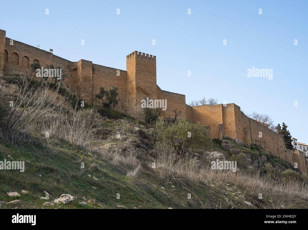 Outside the moorish city walls of Ronda, Andalucia, Spain. Stock Photo