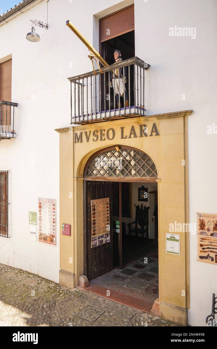 Museo Lara, Lara museum in Ronda, spanish village, Andalusia, Spain. Stock Photo