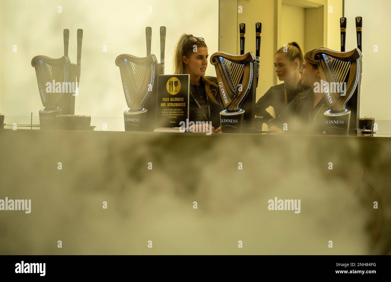 waitresses, in Tasting Room, Guinness Storehouse, museum, brewery