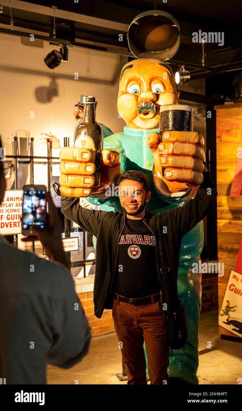 Old Advertising of Guinness beer display, Guinness Storehouse, museum