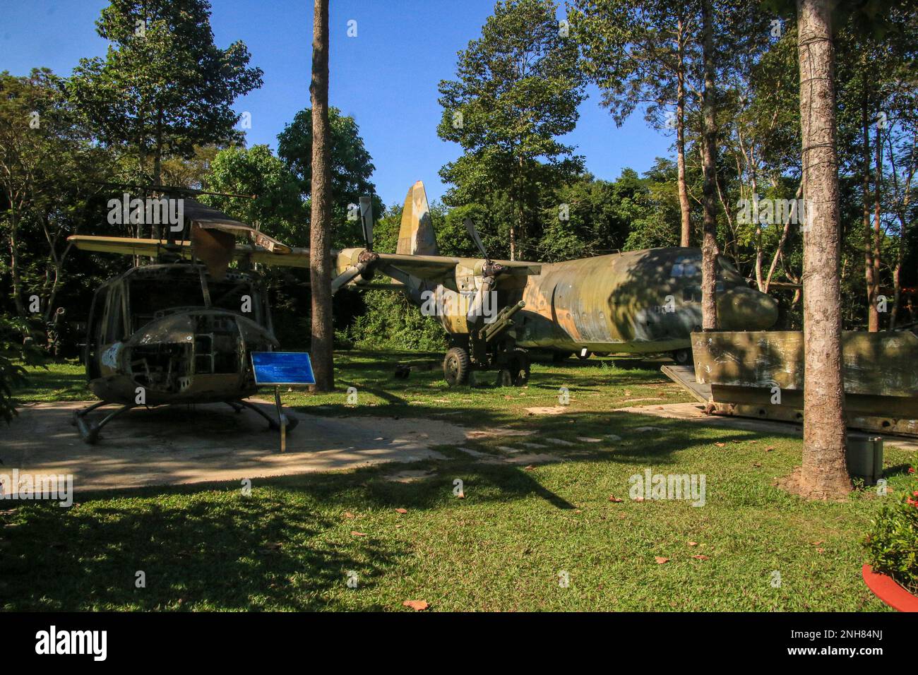Vietnam war museum at Tây Ninh [Tay Ninh] Combat Base,Tây Ninh, Vietnam Stock Photo