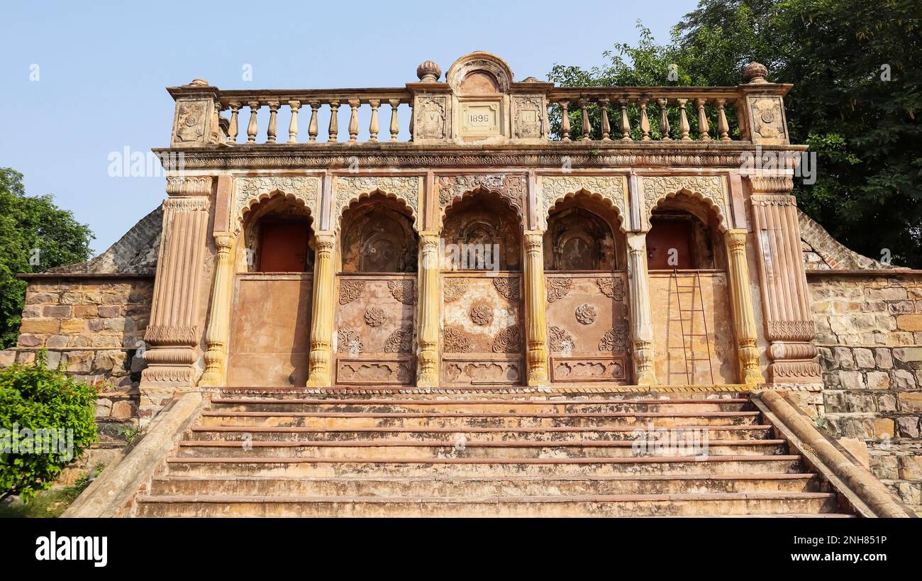 Walls of Kal Kothari of Jhansi Fort, Uttar Pradesh, India Stock Photo