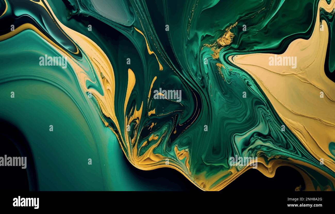 Luxury abstract wallpaper green marble and gold texture background