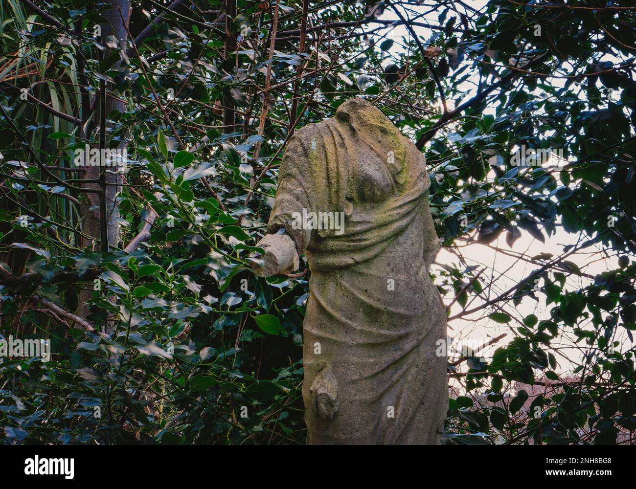 Fountain and statue in Iveagh Gardens Park, Dublin Stock Photo Alamy