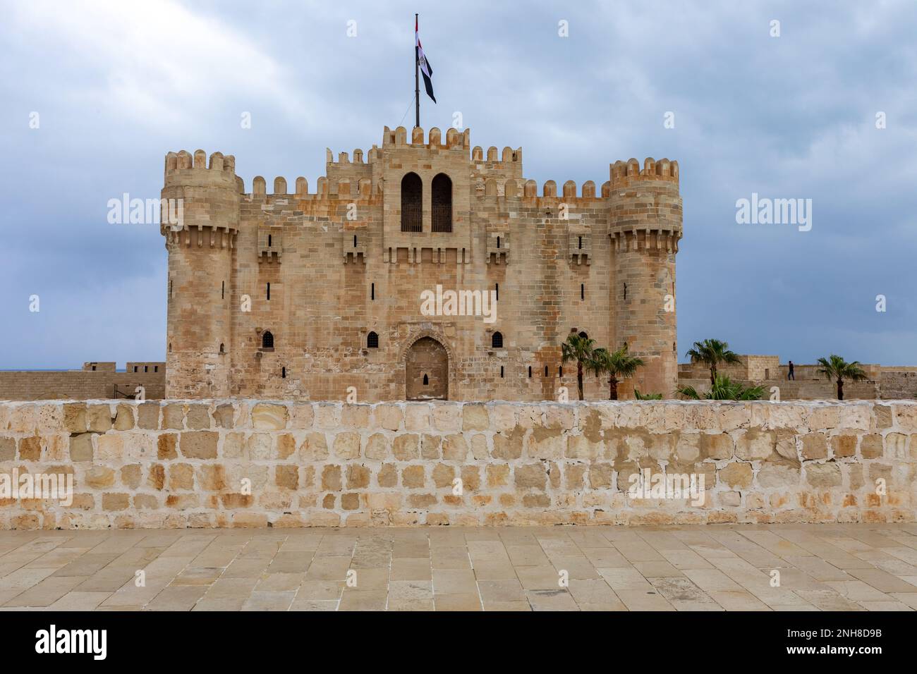 Citadel of Qaitbay, a 15th century defensive fortress located on the ...