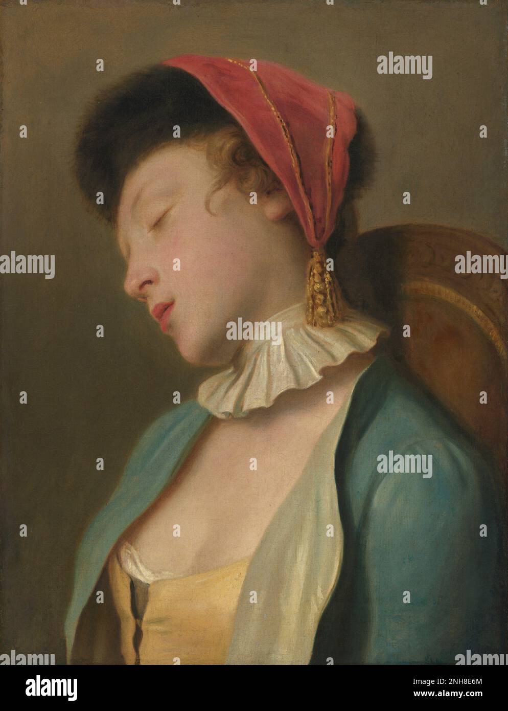 Pietro Rotari A Sleeping Girl 1760/1762 Stock Photo
