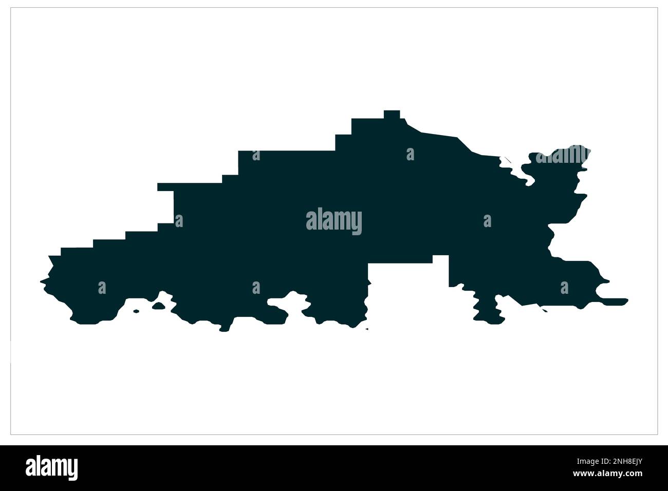 Jomala Aland Island map illustration on white bckgorund , Jomala Municipality Aland Islands map Stock Photo