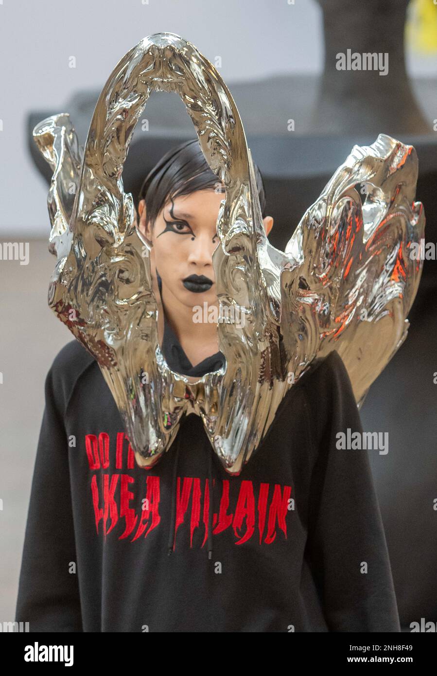 © Jeff Moore The BUERLANGMA catwalk show at Fashion Scout in Shoreditch, East London, on the final day of London Fashion Week 21/02/2023 Stock Photo