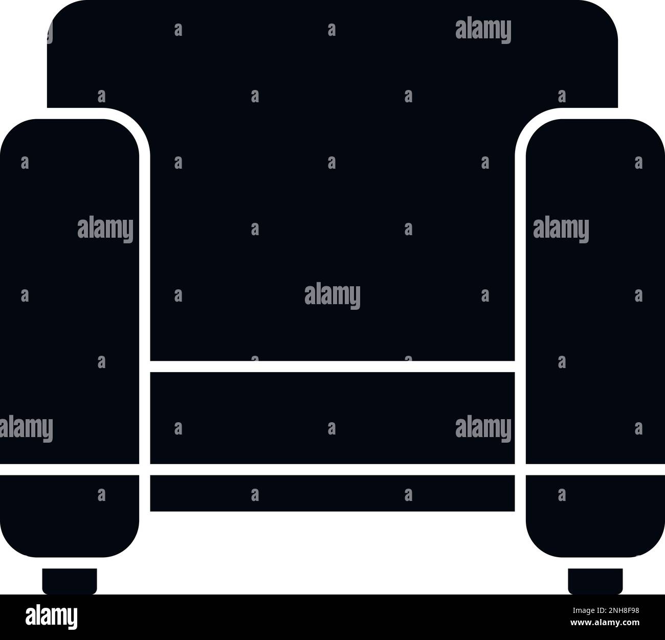 Room armchair icon simple vector. Interior sofa. Modern style Stock Vector