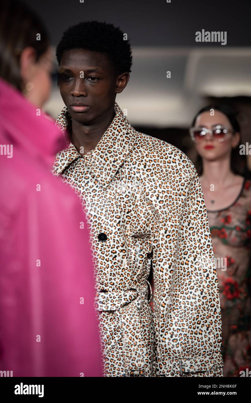 London, UK. 20th Feb, 2023. Models walk at the Helen Anthony London Fashion Week AW23 Runway Show at Park Row London. Credit: SOPA Images Limited/Alamy Live News Stock Photo