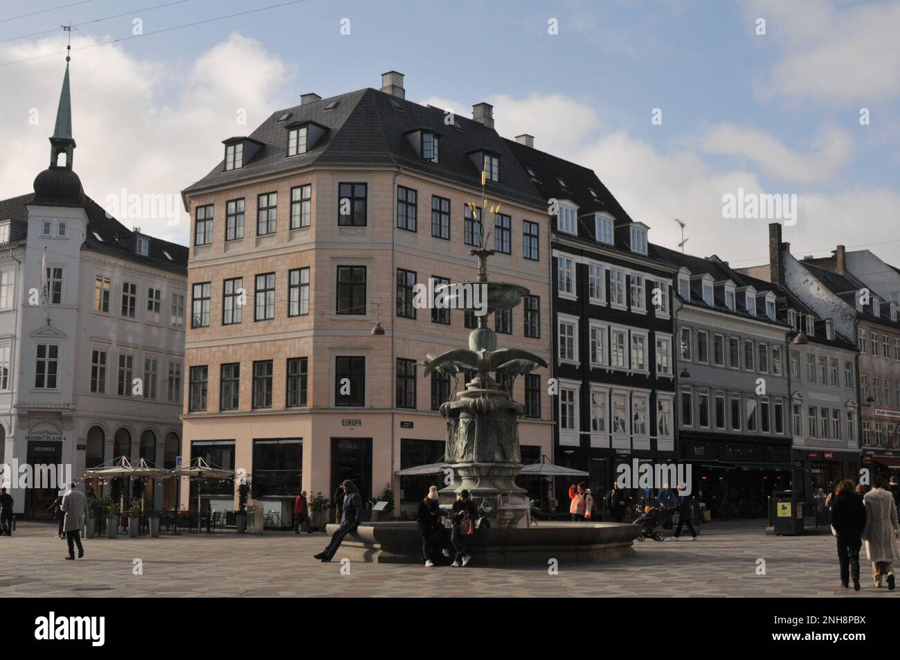Copenhagen /Denmark/21 February 2023/ .View of most famous pedestrain ...