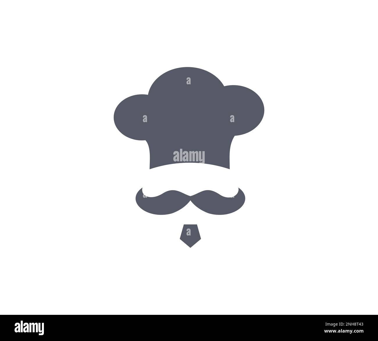 Chef cook, chef hat logo design. Chef style brand mustache. Food, meal