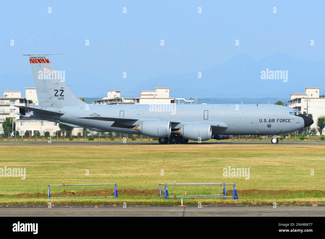 Tokyo, Japan - July 22, 2018: United States Air Force Boeing KC-135R Stratotanker aerial refuelling and transport aircraft. Stock Photo