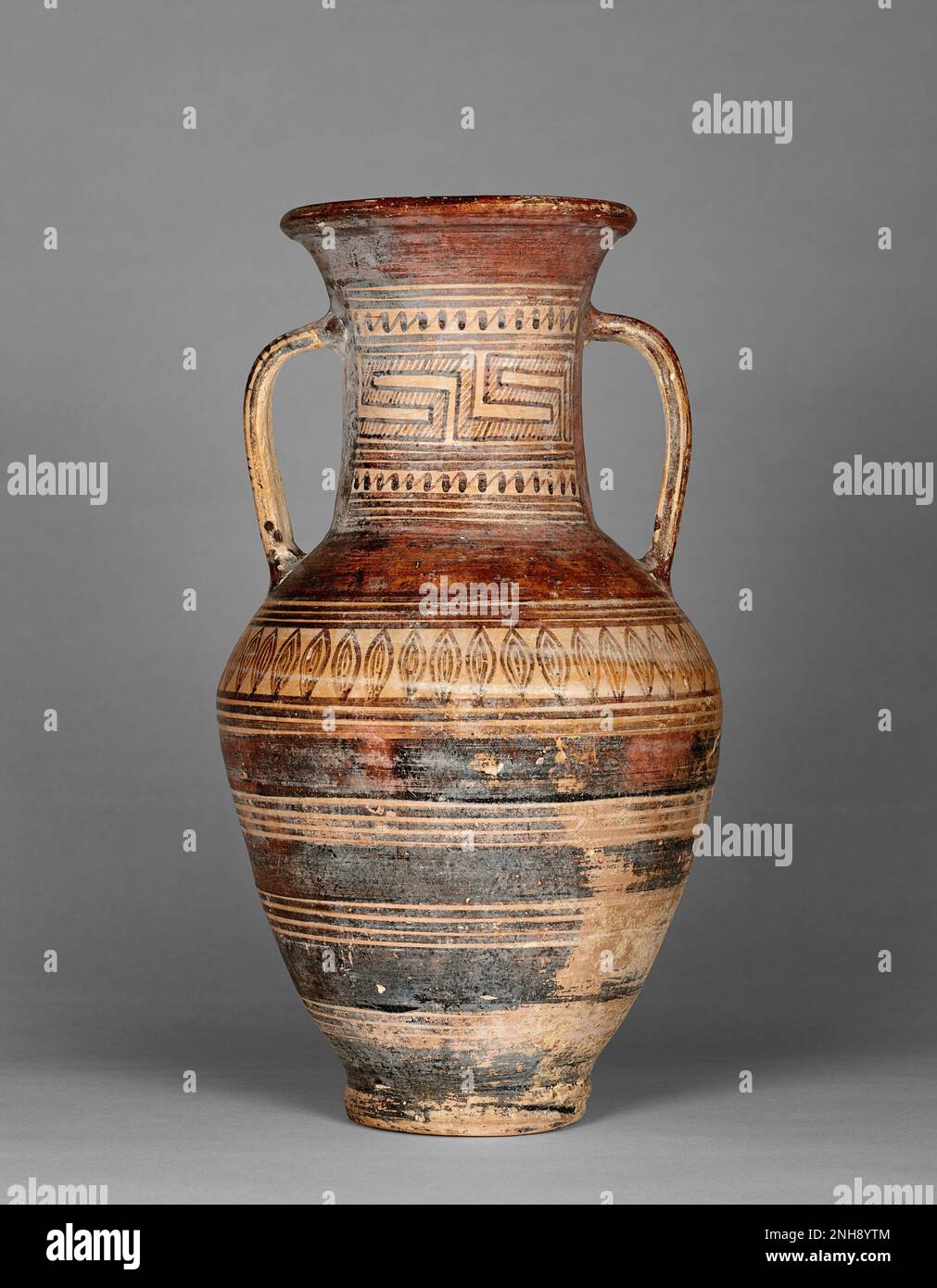 Geometric amphora, 775-750 BC. Stock Photo