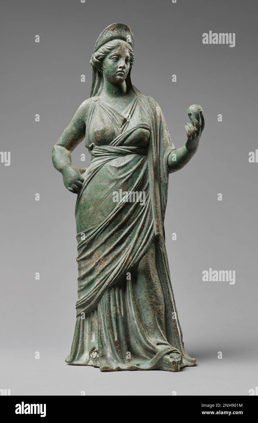 Bronze statuette of Aphrodite, circa first half of 2nd century B.C. Stock Photo