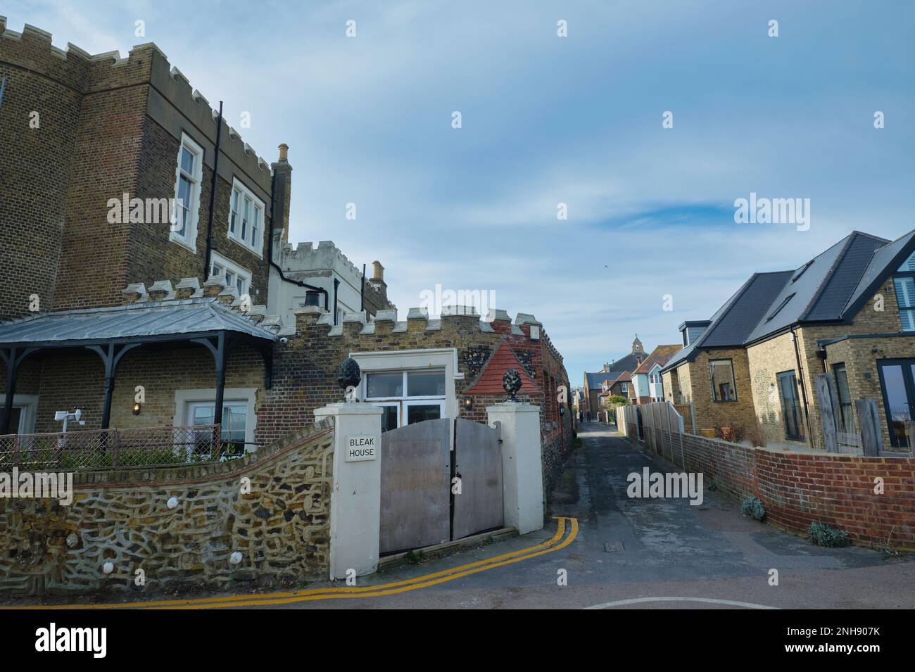 Exterior of former home of Charles Dickens Bleak House in Broadstairs