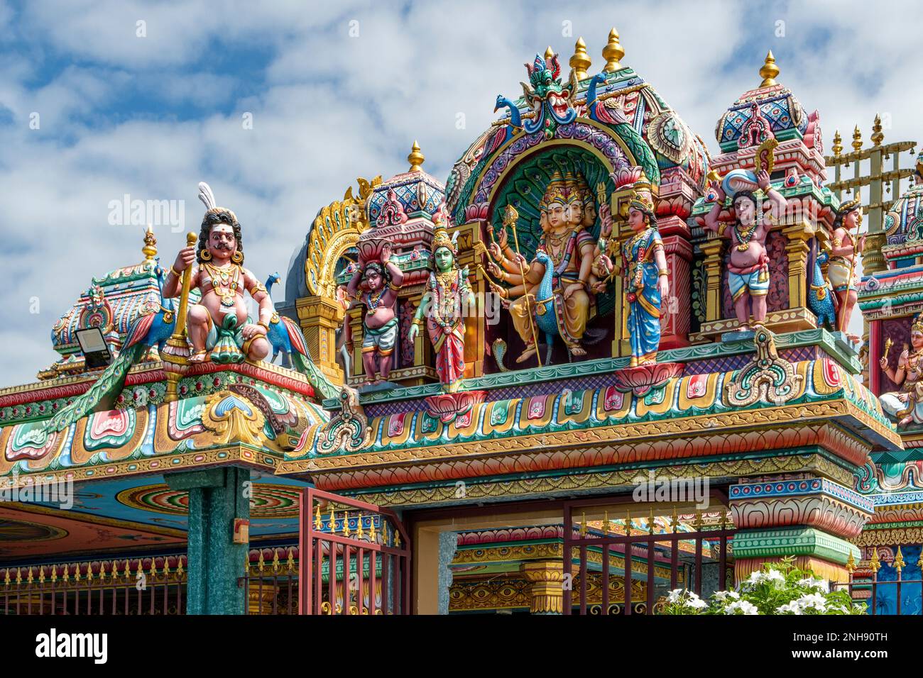 Hindu Temple near St Denis, Reunion Stock Photo Alamy