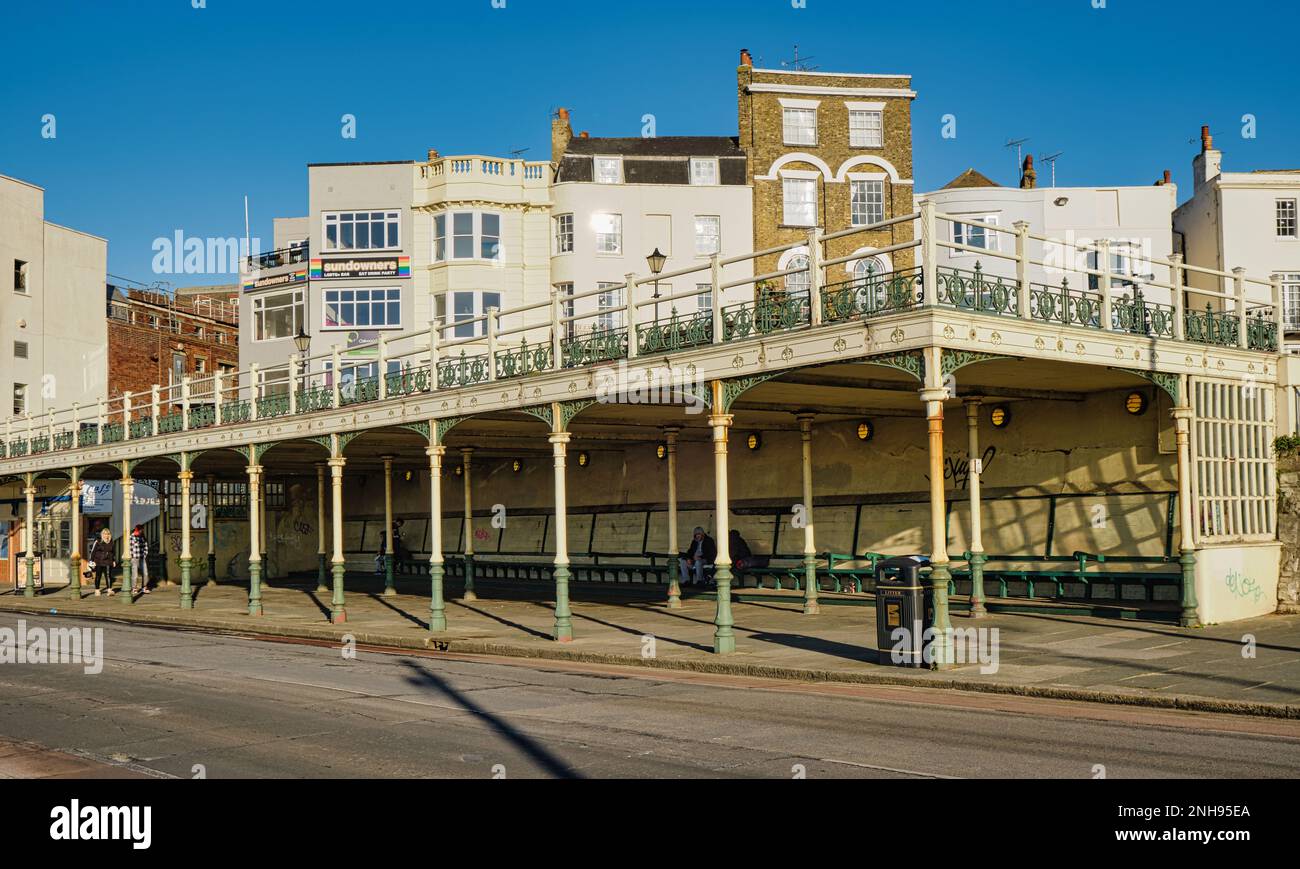 Victorian Shelter On Marine Drive In Margate Kent Stock Photo Alamy