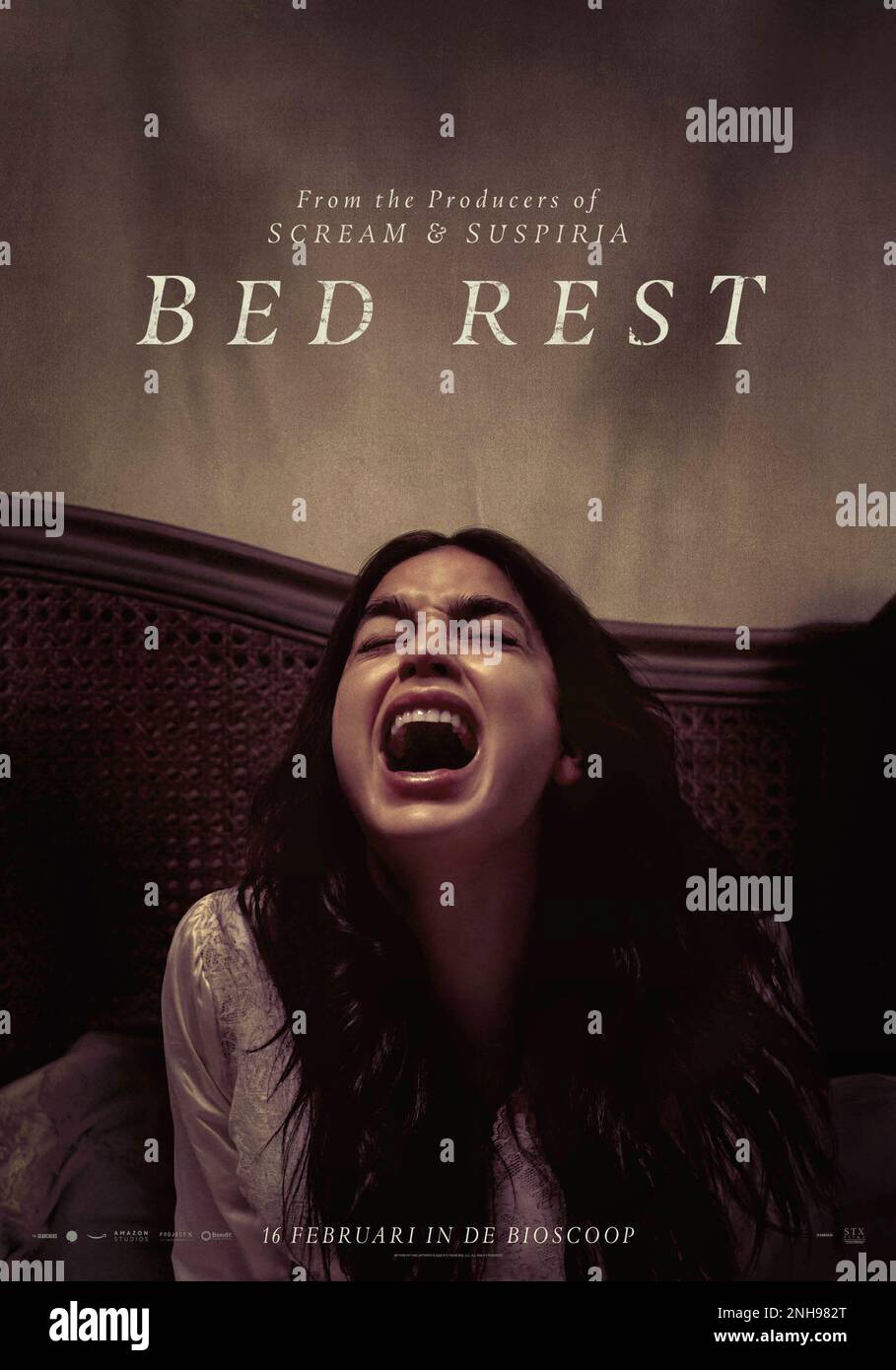 Bed Rest film poster Melissa Barrera Stock Photo Alamy