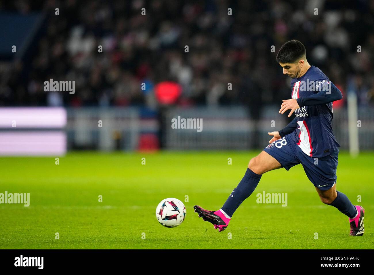 Carlos Soler of PSG during the Ligue 1 match between Paris Saint Germain  and Clermont Foot at Parc des Princes, Paris, France on 3 June 2023. Photo  by Stock Photo - Alamy