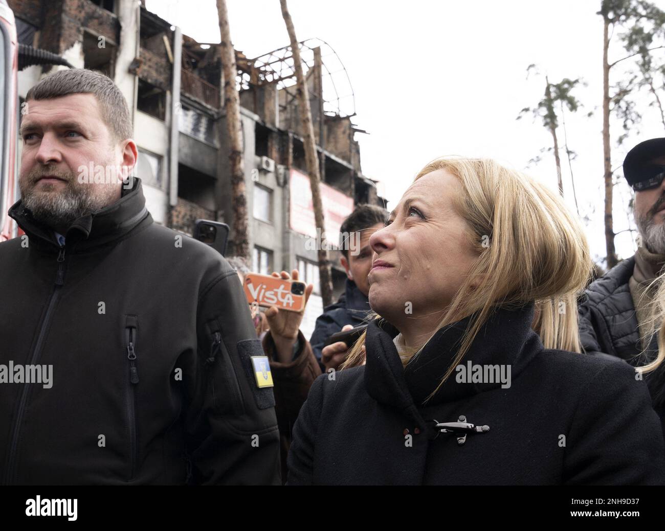 Kyiv, Ukraine. 21st Feb, 2023. Italian Prime Minister Meloni