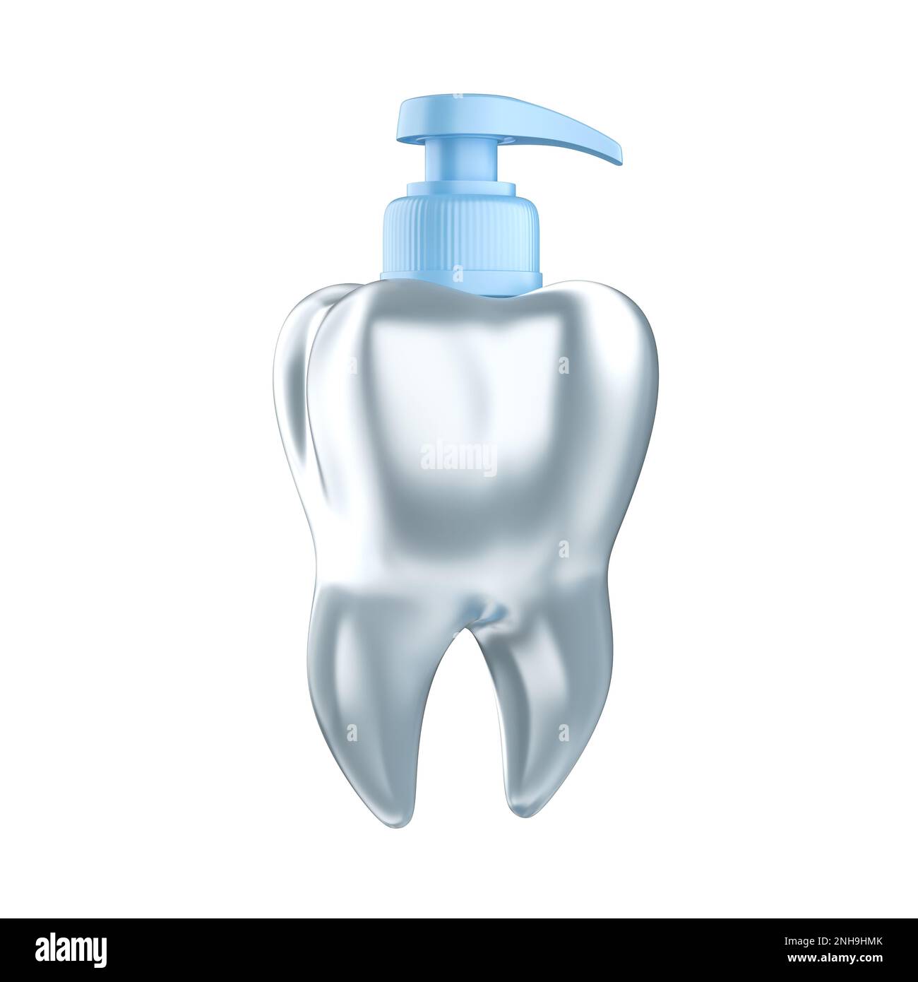 Metaphor Teeth Glass tooth mockup with dispenser. Concept of medical equipment. Dental ...