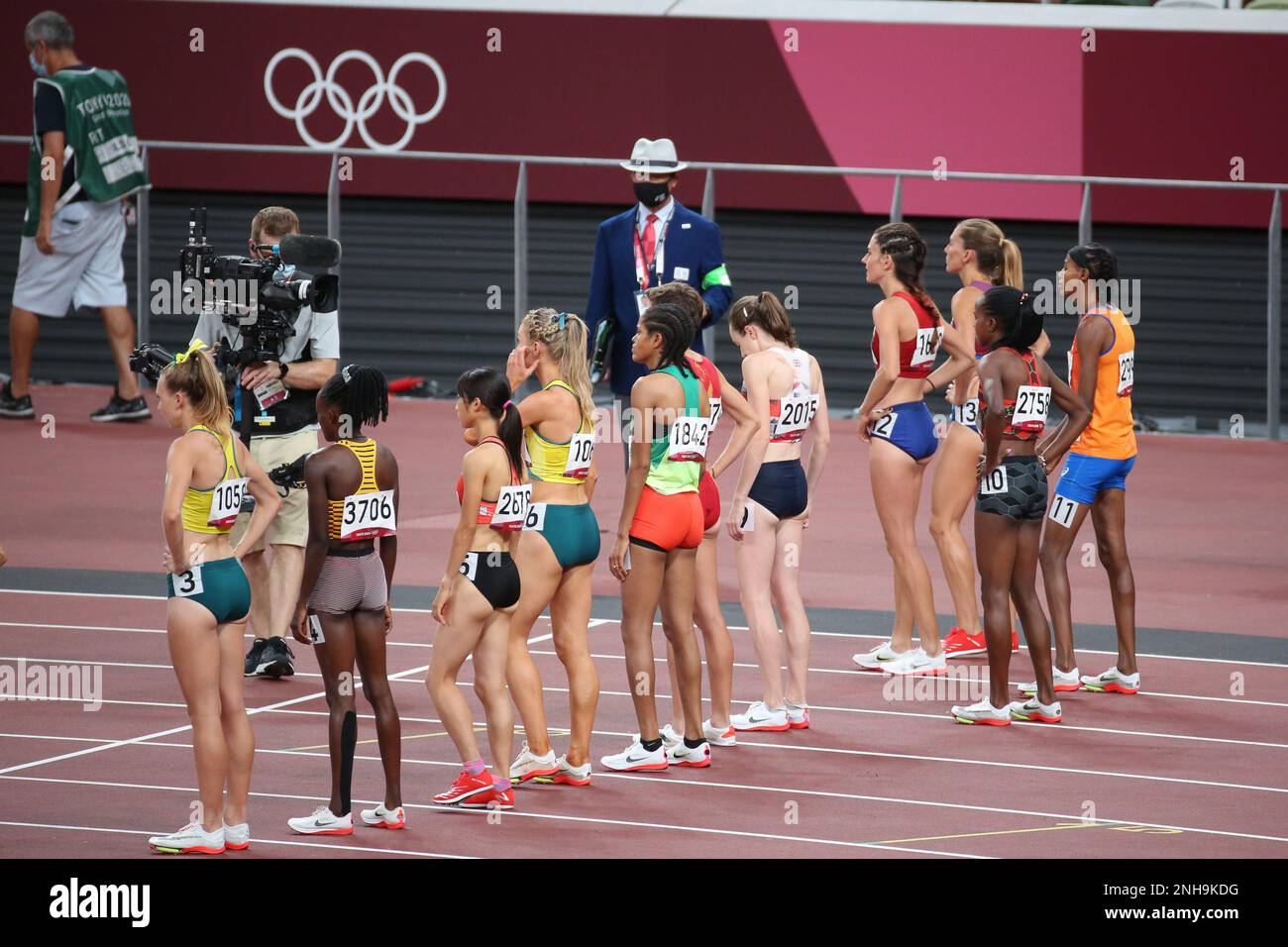 AUG 06, 2021 Tokyo, Japan Athletics Women's 1500m Final at the Tokyo