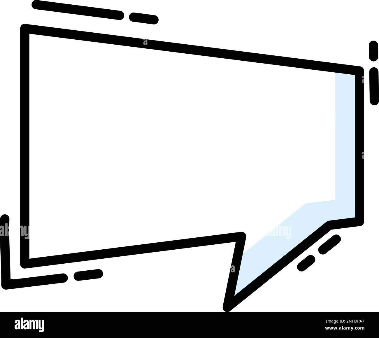 Isolated empty comic speech bubble Vector Stock Vector Image & Art - Alamy