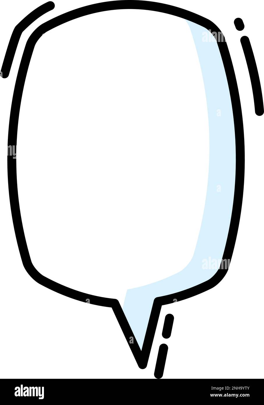 Isolated empty comic speech bubble Vector Stock Vector Image & Art - Alamy