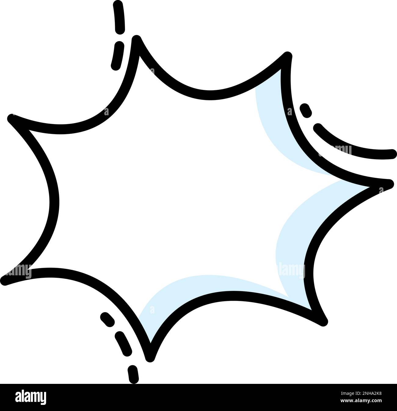 Isolated empty comic speech bubble Vector Stock Vector Image & Art - Alamy