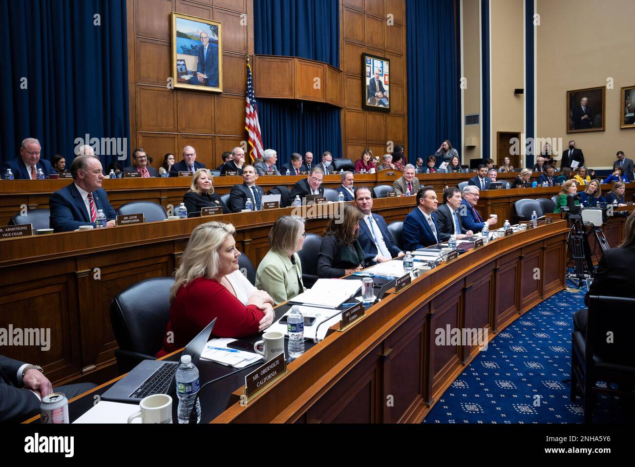 Members of the House Energy and Commerce Committee attend the committee ...