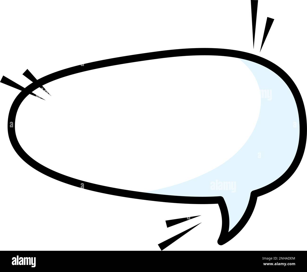 Isolated empty comic speech bubble Vector Stock Vector Image & Art - Alamy