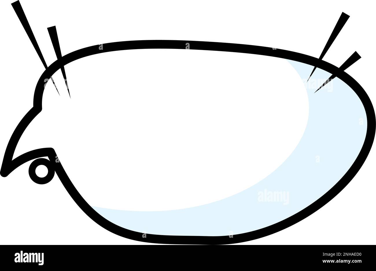 Isolated empty comic speech bubble Vector Stock Vector Image & Art - Alamy