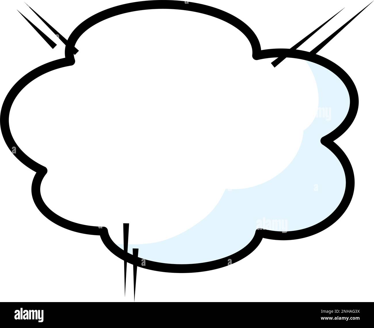 Isolated empty comic speech bubble Vector Stock Vector Image & Art - Alamy