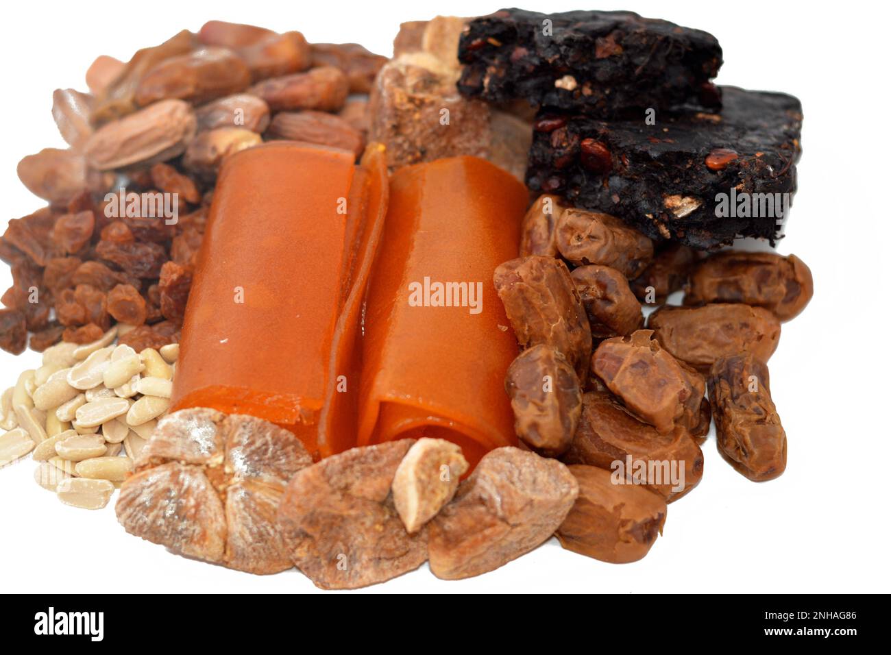 Ramadan dried fruits Yameesh of dried dates, apricot paste, tamarind
