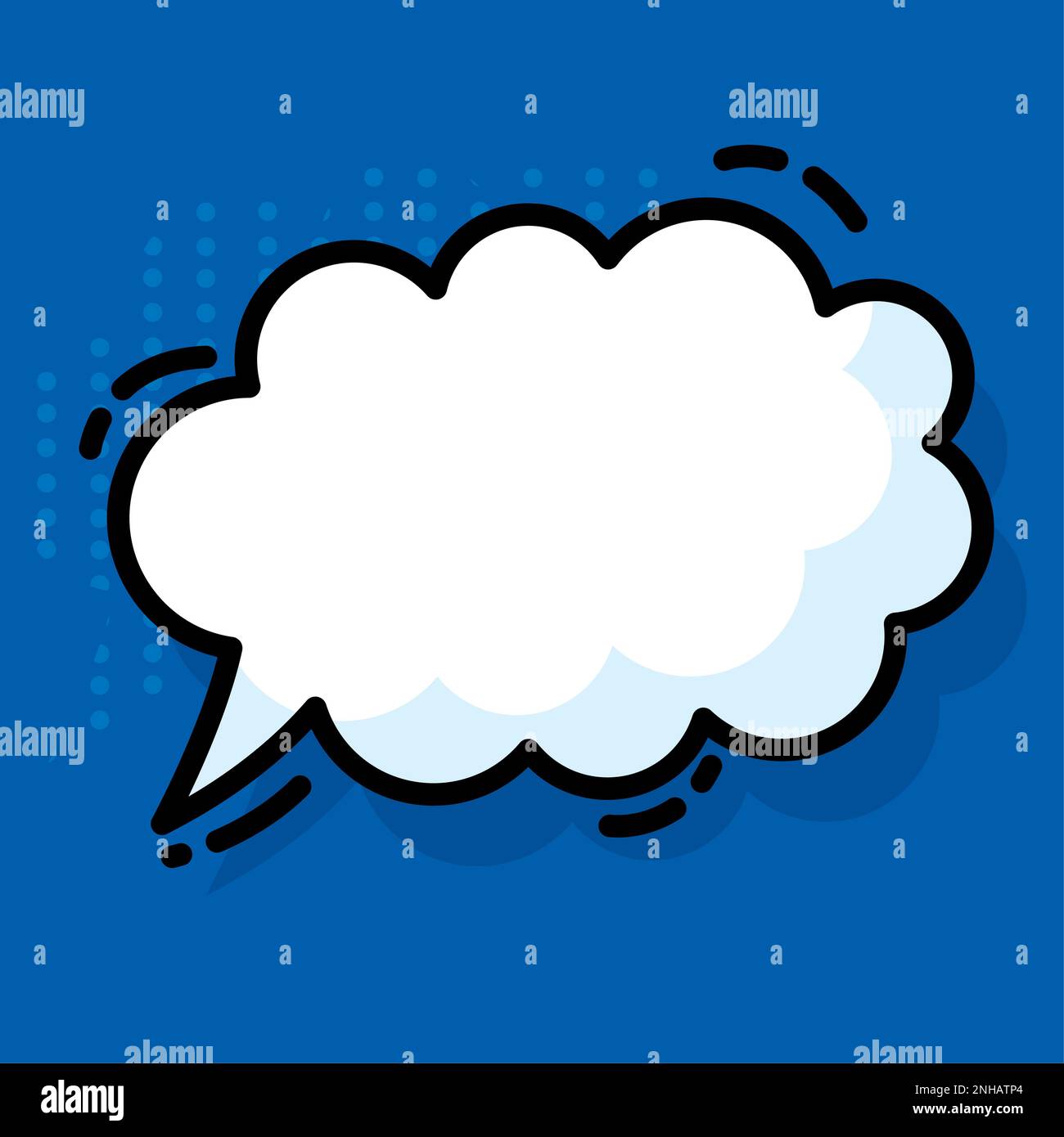 Isolated empty comic speech bubble Vector Stock Vector Image & Art - Alamy