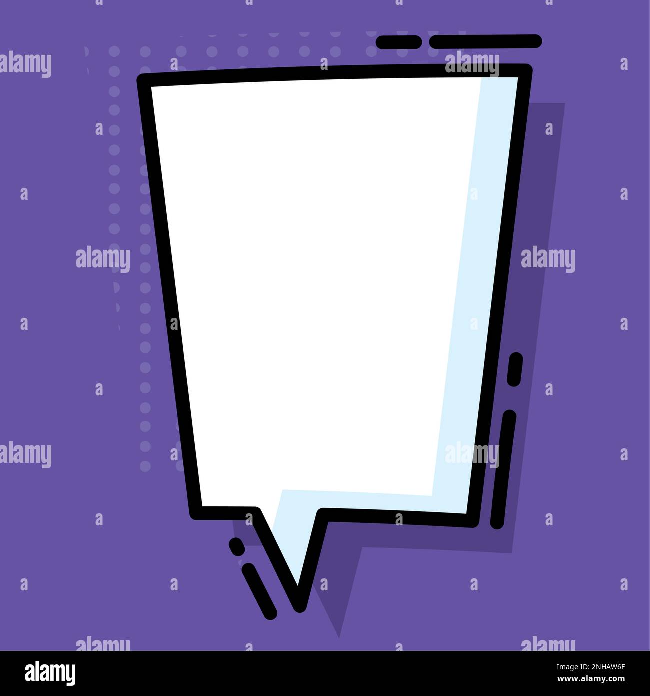 Isolated empty comic speech bubble Vector Stock Vector Image & Art - Alamy