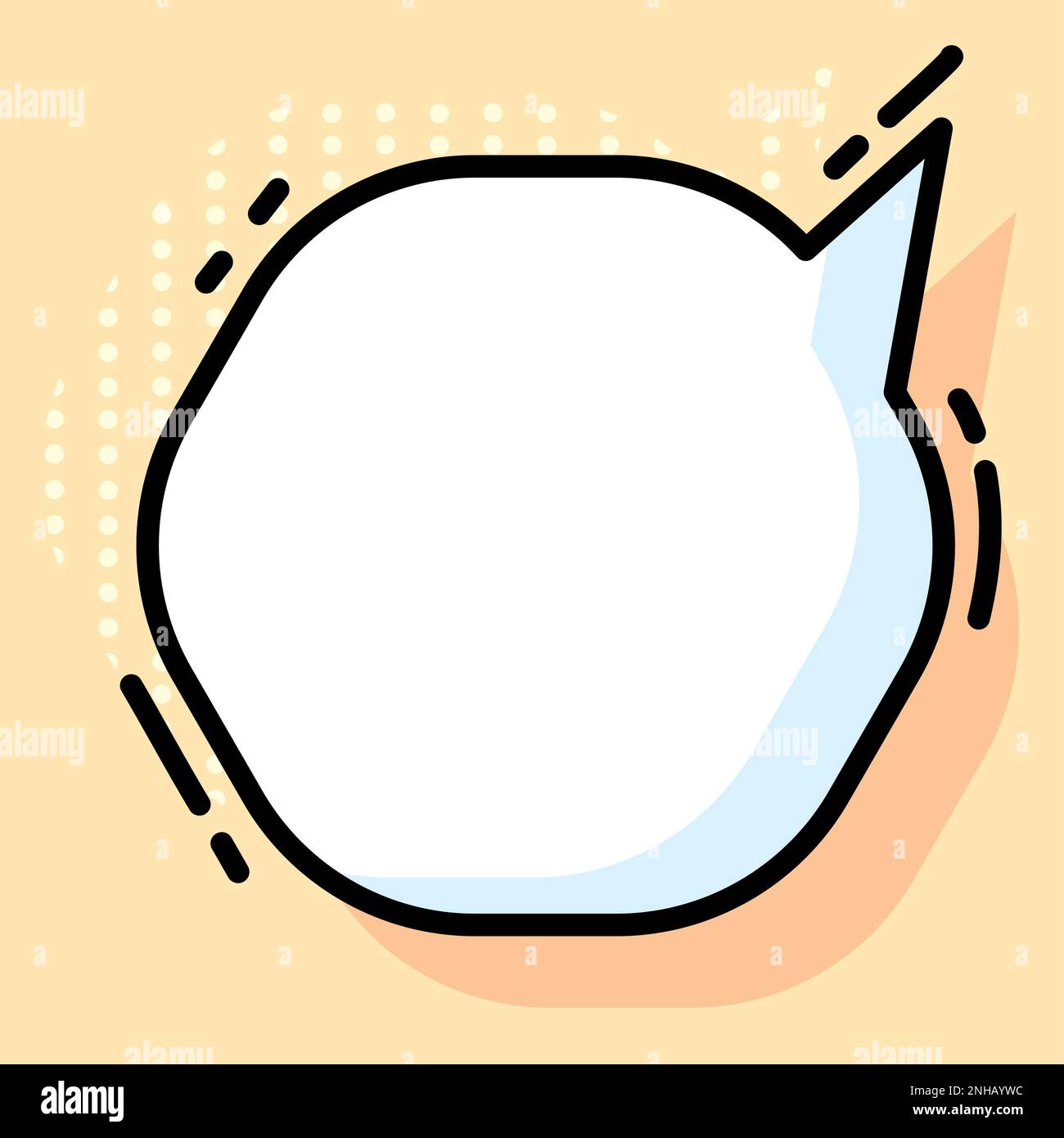 Isolated empty comic speech bubble Vector Stock Vector Image & Art - Alamy