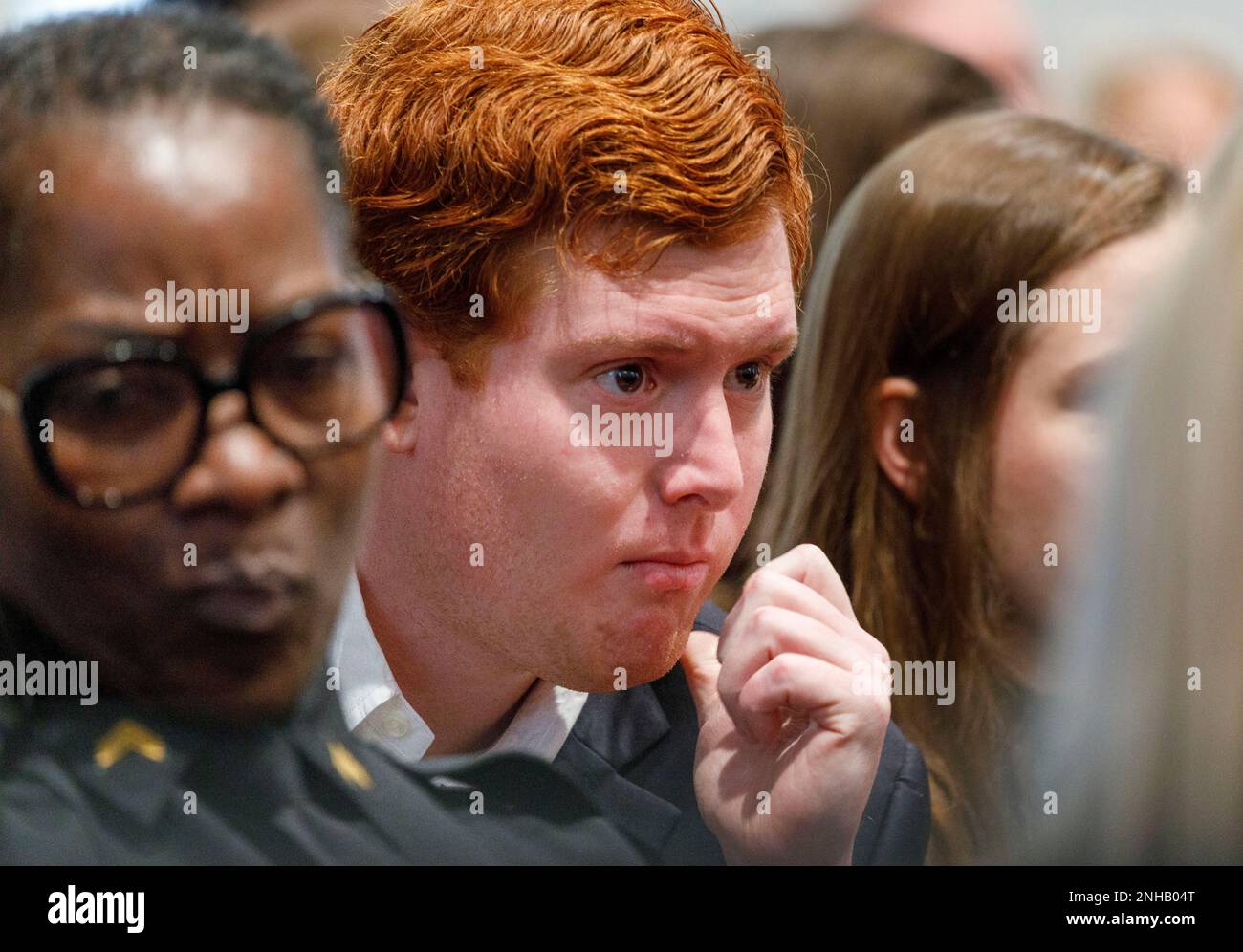 Buster Murdaugh, Alex Murdaugh's son, listens to testimony during his