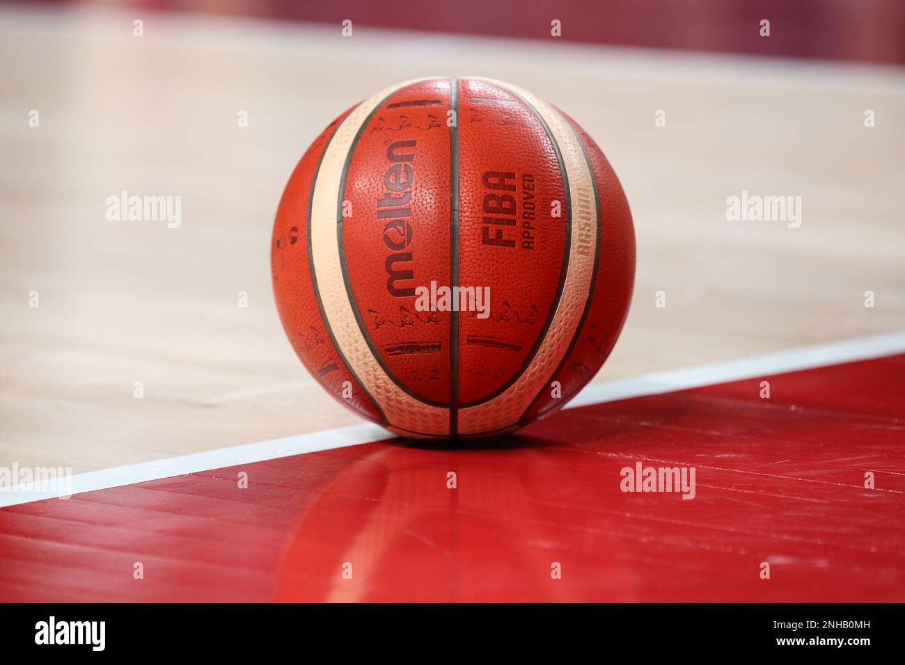 AUG 7, 2021: official ball of the Men's Basketball Final between USA and France at the Tokyo 2020 Olympic Games (Photo by Mickael Chavet/RX) Stock Photo